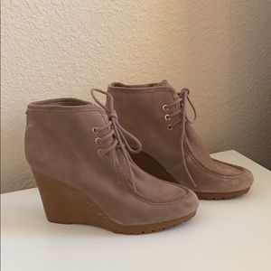 Michael Kors Suede Wedge Booties